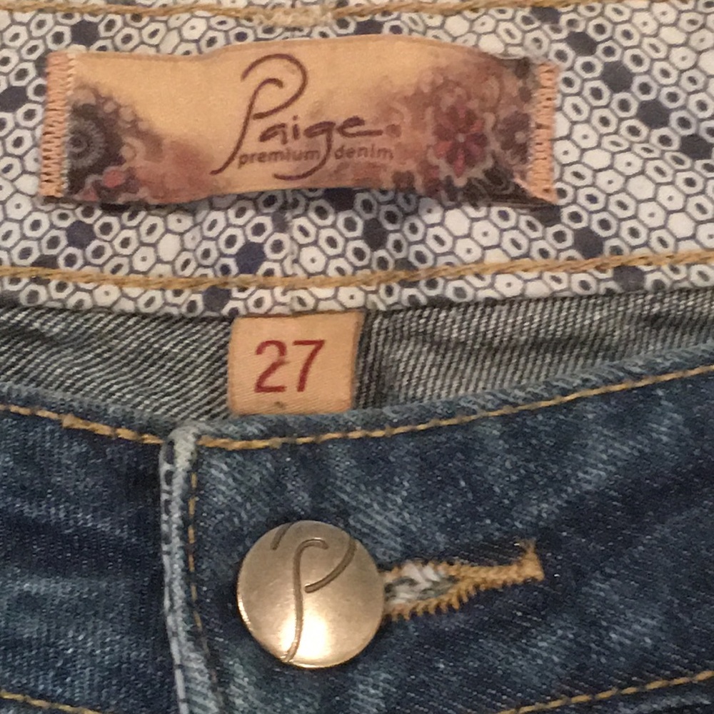 PAIGE Blue Ankle & Cropped Jeans - Picture 3 of 6